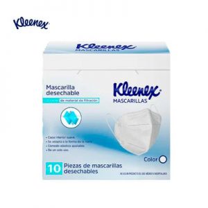 Mascarillas Kleenex Mascarillas desechables con 3 capas de filtración