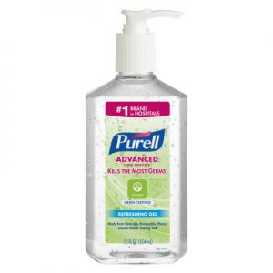 PURELL® Advanced Hand Sanitizer Green Certified Gel Botella con bomba de mesa de 12 fl oz